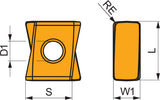 PRAMET Fräswendeschneidplatte LNEX 121008SR-F:M6330 – 10er-Pack für Stahlbearbeitung