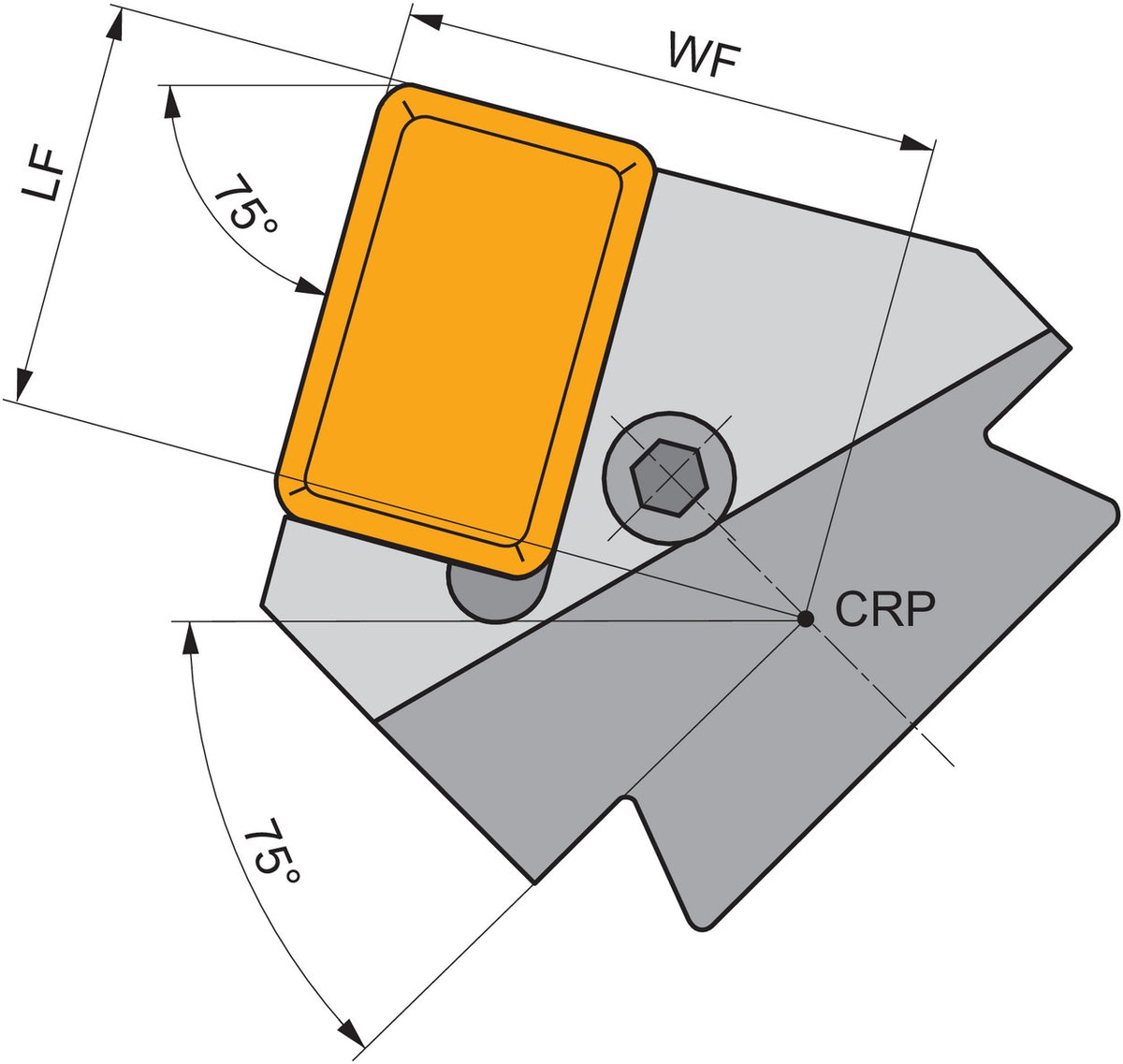 PRAMET Schwerlast-Drehkopf ISO KHP-LBNL 40-A Funktions-L. 36mm Linkslauf
