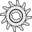 PRAMET Ersatzteil ISO 1121 für Abstechwerkzeuge – Präzisionsteil 55,7g