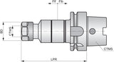 PRAMET Gewindeschneid-Schnellwechselfutter HSK.63A-QT.ER16.089 mit Längenausgleich
