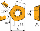 PRAMET Fräswendeschneidplatte PDKX 0905ZEER-FM M6330 PVD beschichtet – 10 Stück