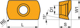 PRAMET Fräswendeschneidplatte ADEX 11T308SR-HF 8215 PVD beschichtet