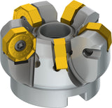 PRAMET Planfräser ISO 100A08R-S45ON06-C D.32mm Schneid-D.110,8mm – Doppelt negative Geometrie, 8 Wendeplatten