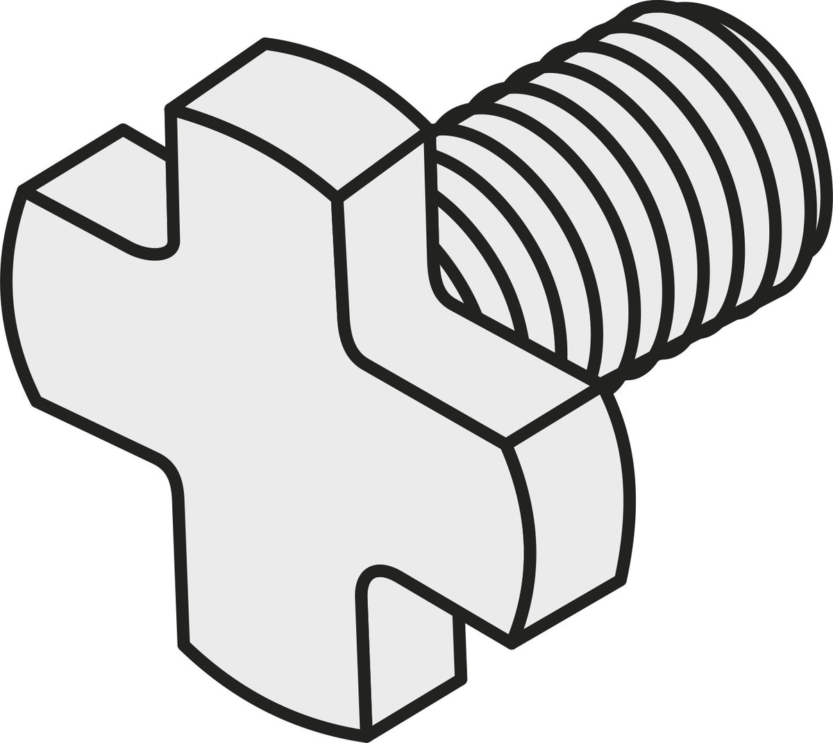 PRAMET Ersatzteil ISO 1121 für Abstechwerkzeuge – Präzisionsteil 55,7g