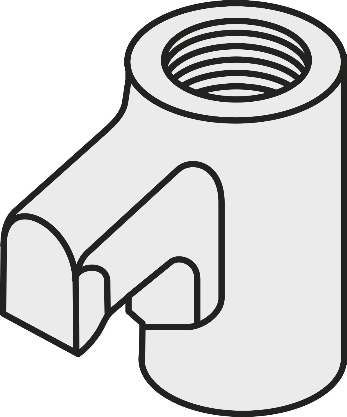 PRAMET Ersatzteil ISO 1121 für Abstechwerkzeuge – Präzisionsteil 55,7g
