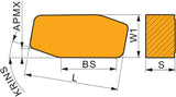 PRAMET Wendeschneidplatte LNXR 381240-PM T9415 MT-CVD beschichtet 38,25 mm
