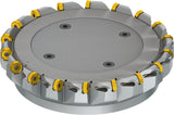 PRAMET Planfräser ISO 100A08R-S45ON06-C D.32mm Schneid-D.110,8mm – Doppelt negative Geometrie, 8 Wendeplatten