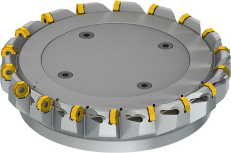PRAMET Planfräser ISO 100A08R-S45ON06-C D.32mm Schneid-D.110,8mm – Doppelt negative Geometrie, 8 Wendeplatten