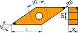 PRAMET Drehwendeschneidplatte VNGA 160404S01020B TB310 CBN – 2 Stück