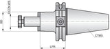 PRAMET Quernut-Aufsteckfräseraufnahme DIN 69871, 16 mm SpannØ, 32 mm Grundkörper