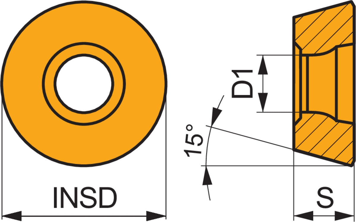PRAMET Fräswendeschneidplatte RDHX 12T3MOT M4303 PVD-beschichtet