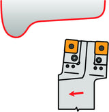 DORMER PRAMET Kassette ISO KTP-SANL 19 Funktions-L. 43 mm für Radsatzbearbeitung Linkslauf