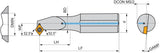 PRAMET Bohrstange ISO E0608H-SEXPL 05 D.8mm Linkslauf für Innenkegeldrehen