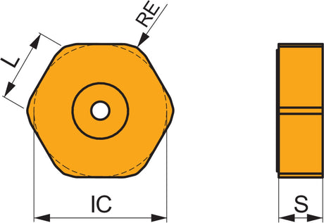 Dormer Pramet Fräswendeschneidplatte HNEF 090508EN-M:M5315, 4mm Schnitttiefe, MT-CVD beschichtet