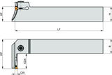 PRAMET Planeinstech-Werkzeug GL3-S2525MGR-15-R044033 Rechtslauf Einstechtiefe 15mm