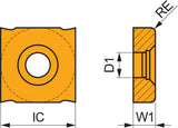 Dormer Pramet Wendeschneidplatte ISO SNHQ 120305TRL M8340 PVD beschichtet