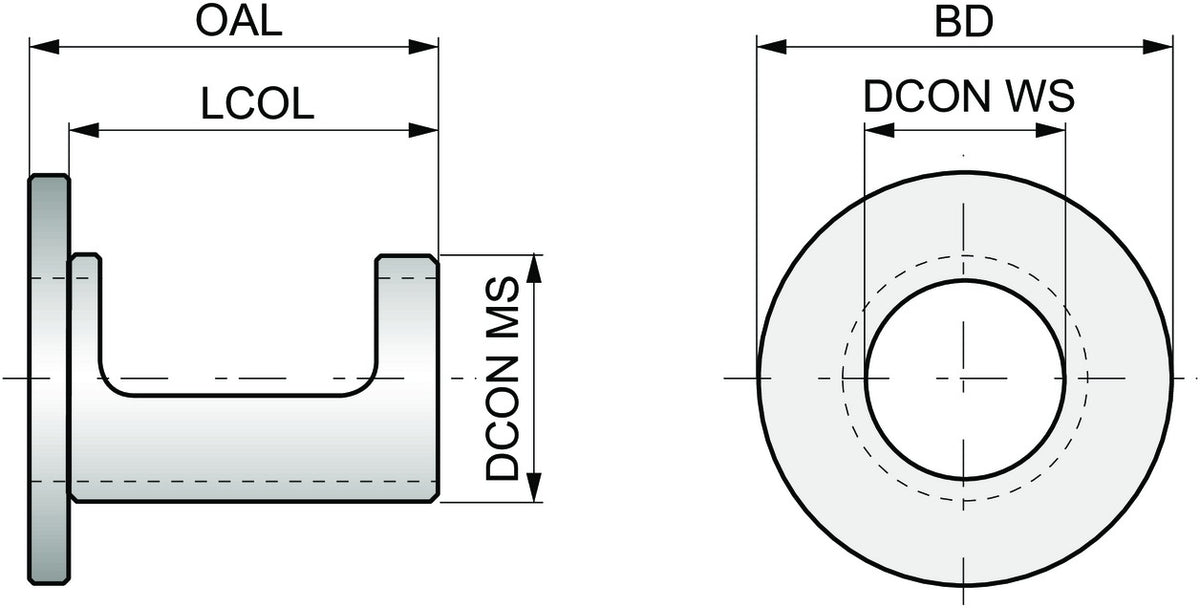 PRAMET Bohrbuchse ISO EP253253 D.32mm verstellbar – Präzisions-Zerspanungswerkzeug