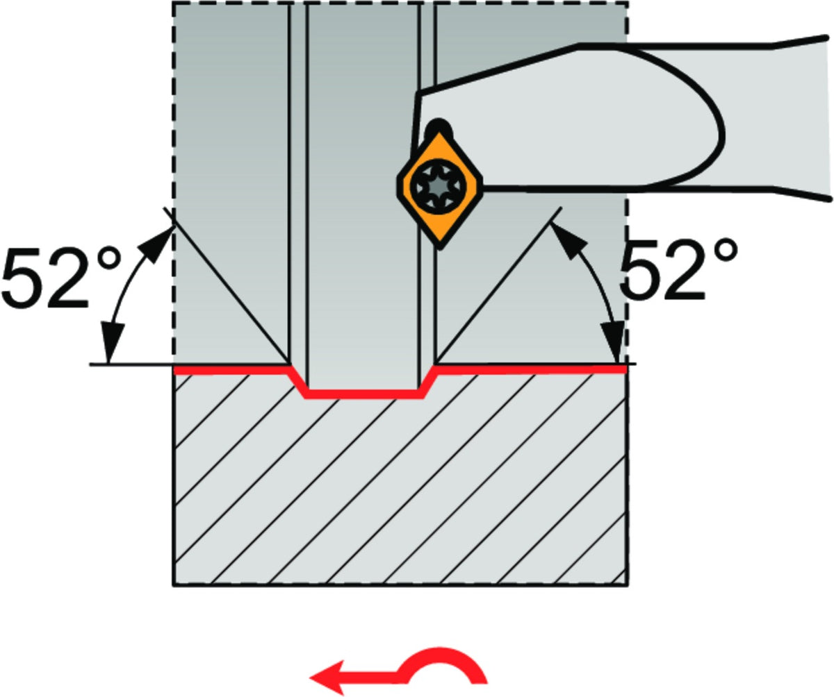 PRAMET Bohrstange ISO S0608H-SEXPL 05 D.8mm Linkslauf für Wendeschneidplatten