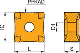 PRAMET Scarfing-Schneideinsatz SNMX 19-R T9335 MT-CVD beschichtet