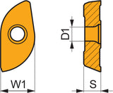 PRAMET Fräswendeschneidplatte ISO ZP 10ER-FM:M8310 PVD-beschichtet