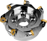 PRAMET Kopier-Planfräser D.100mm mit Wendeplatten – SRC20, DIN 8030-A, 7600 rpm