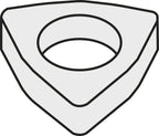 Wendeplatten-Unterlegscheibe ISO DWS 328-01 Bruttogewicht 3,93g
