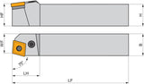PRAMET Drehwerkzeughalter ISO PCBNL 2020 K 12 – Linkslauf, 125 mm, Kniehebelklemmung