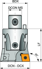 PRAMET Schruppwerkzeug ISO D 02790 401 D.15mm Schneid-D.40mm für Wechselkopfbohrer