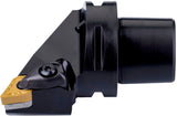 PRAMET Klemmhalter ISO C4-DDJNL-27050-11, D.40 mm, Polygonkupplung, Linkslauf