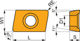 PRAMET Fräswendeschneidplatte XPHT 160412E 8215 PVD-beschichtet