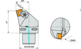 PRAMET Klemmhalter ISO C4-DSKNL-27050-12 D.40mm mit Polygonkupplung Linkslauf