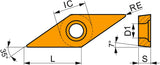 Dormer Pramet Drehwendeschneidplatte VCMW 110304 T8415 PVD beschichtet 10 Stk.