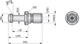 PRAMET Zugschraube ISO PS.BT.30.45.C.S mit Kühlmittelbohrung für MAS 403 BT Fräskörper