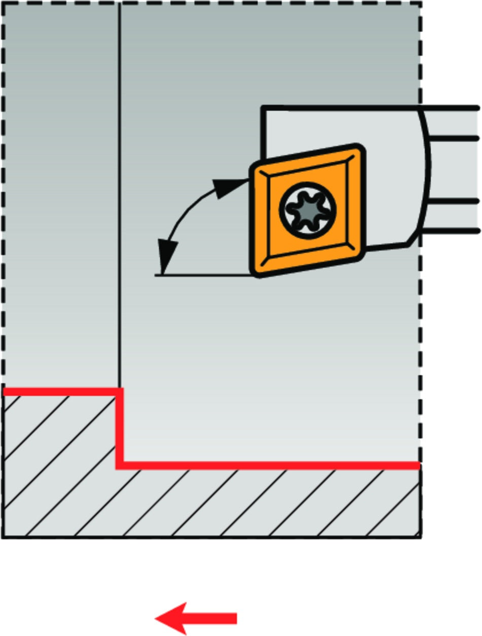 PRAMET Bohrstange ISO S10H-SCFCL 06 D.10mm Linkslauf für 80° Rhombus Wendeschneidplatten