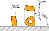 PRAMET Schulterfräser ISO 16A2R025M08-SWN04C-C: Ø16 mm, 90°, M08, für Plan- und Kopierfräsen
