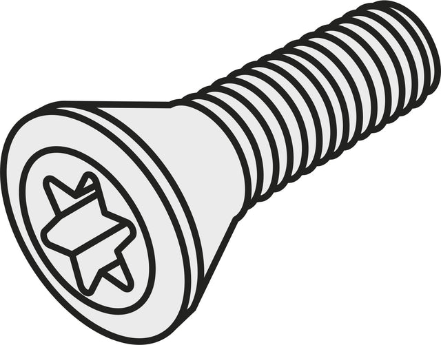 PRAMET Torx-Senkkopfschraube ISO US 64510-T20P M4,5 x 10 mm Ersatzteil für Abstechwerkzeuge