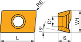 PRAMET Fräswendeschneidplatte ADKT 1505PDER-M M8330 PVD-beschichtet 10 Stk.
