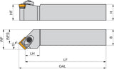 PRAMET Drehwerkzeughalter ISO CSSPR 2020 K 12 Rechtslauf 125 mm für SP.. 1203
