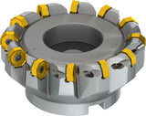 PRAMET Planfräser ISO 100A08R-S45ON06-C D.32mm Schneid-D.110,8mm – Doppelt negative Geometrie, 8 Wendeplatten