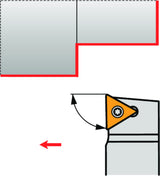 PRAMET Drehwerkzeughalter STACL 1212 K 11-S Linkslauf 125 mm Schraubklemmung