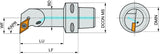PRAMET Klemmhalter ISO C3-SDUCR-11065-07, D.50mm, Polygonkupplung, Rechtslauf – Präzisionswerkzeug für Drehoperationen