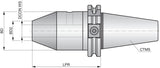 PRAMET Bohrfutter DIN 69871 DC 1 mm für Werkzeugaufnahmen