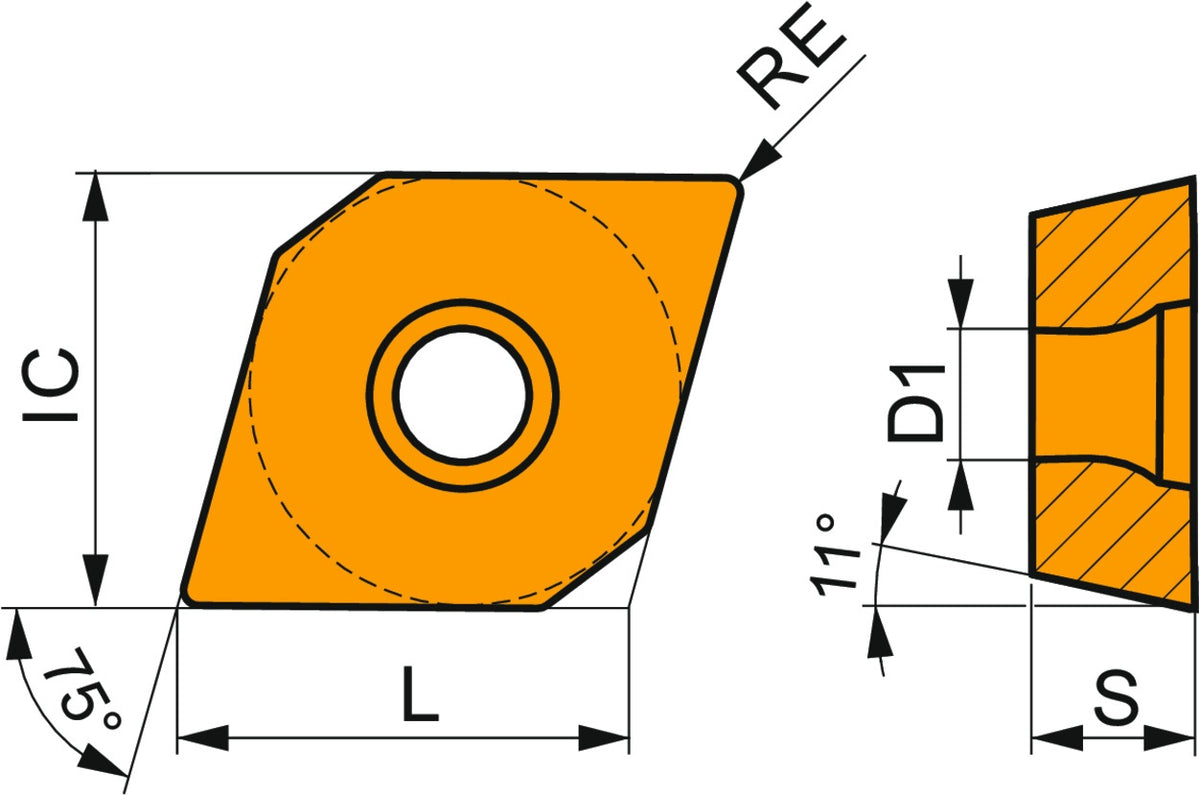 PRAMET Drehwendeschneidplatte EPMT 050202E-NF2:H07 – 10 Stück, rhombisch 75°, für Superlegierungen