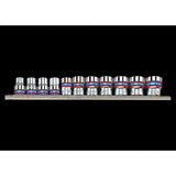 KING TONY Profi-Werkzeuge - 1/4" Steckschlüssel-Set, metrisch, Steckleiste - 11 tlg. 2011MR