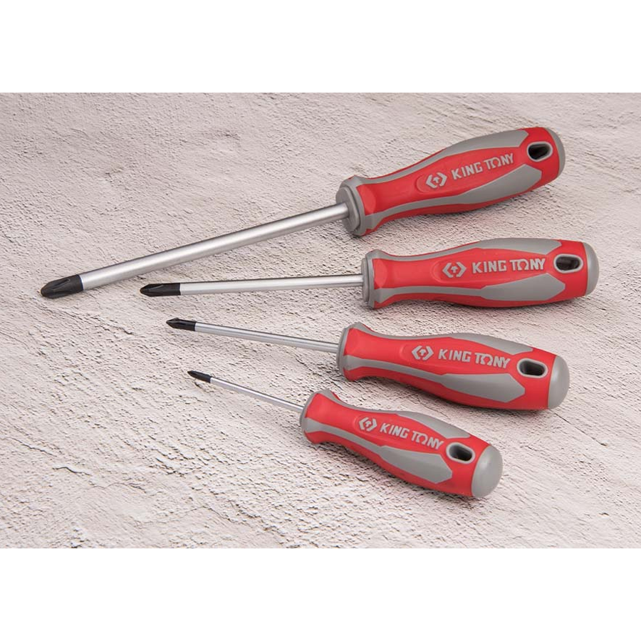 KING TONY Profi-Werkzeuge - PHILLIPS®-Schraubendreher, 150 mm - PH2 14210206R