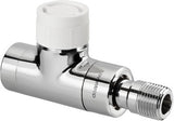 OVENTROP Thermostatventil Baureihe E DN 15, 1/2 Zoll, PN 10, Durchgang, anthrazit – voreinstellbar