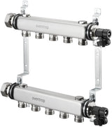 OVENTROP Multidis SH Edelstahl-Verteiler für Heizkörperanbindung G 3/4Z AG 2 Kreise