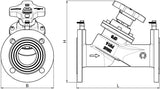 OVENTROP HydroControl VFS Strangregulierventil DN 65 PN 16 aus Edelstahl – mit Messanschluss