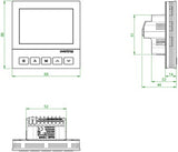 OVENTROP Raumthermostat Heizen oder Kühlen mit Display 230 V – Weiß