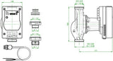 OVENTROP Hocheffizienz-Zirkulationspumpe Wilo-Yonos PARA Z 15/7.0 RKC 130 – für Regumaq X-80
